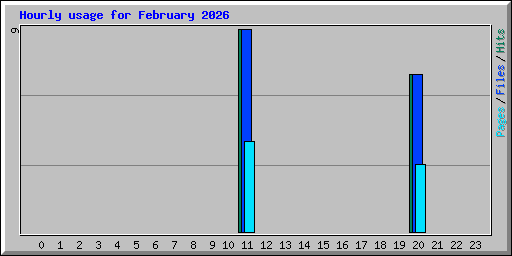 Hourly usage for February 2026