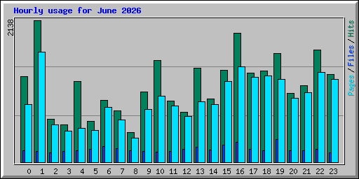Hourly usage for June 2026