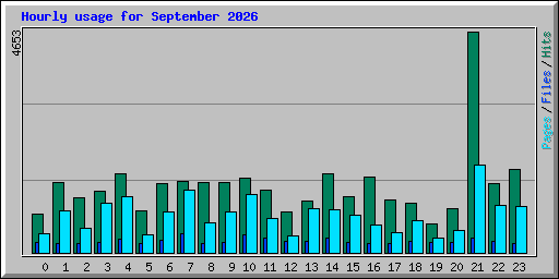 Hourly usage for September 2026