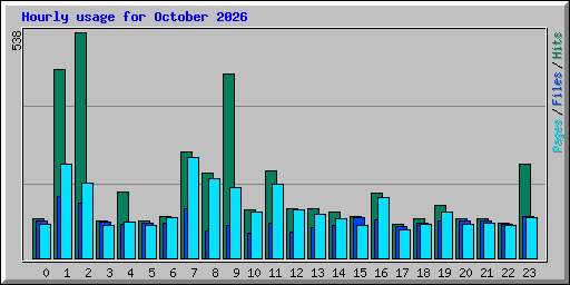Hourly usage for October 2026