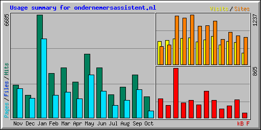 Usage summary for ondernemersassistent.nl