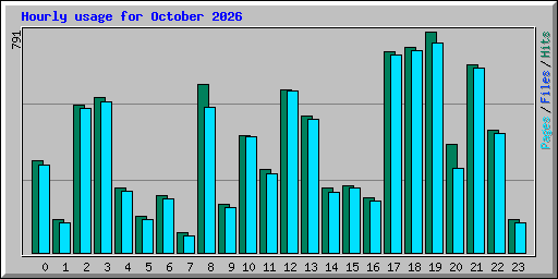 Hourly usage for October 2026